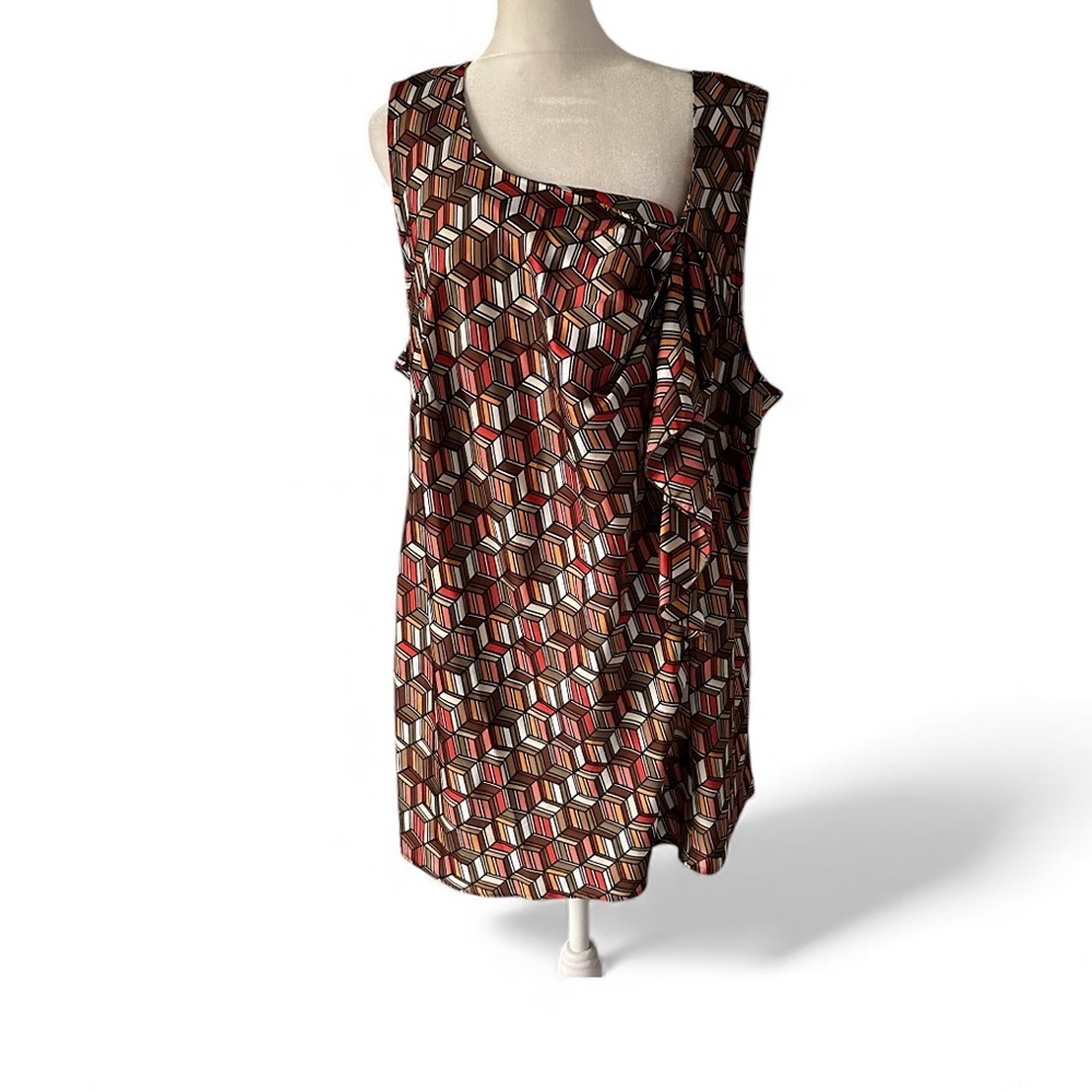 Worthington Geometric Pattern top size 2X